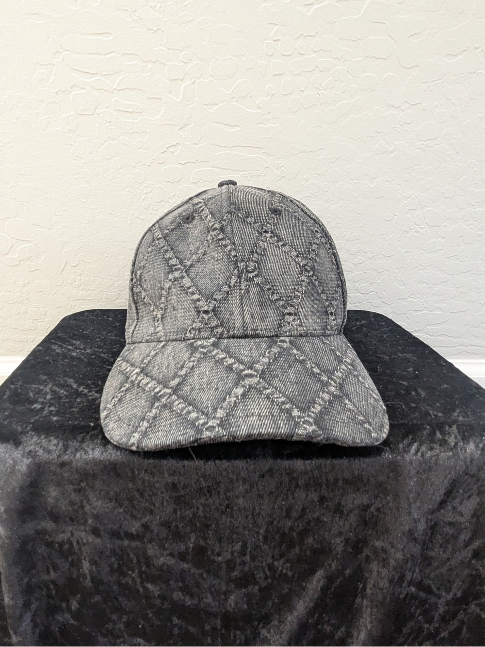 Rag & Bone Karina Quilted Harlow Denim Baseball Hat